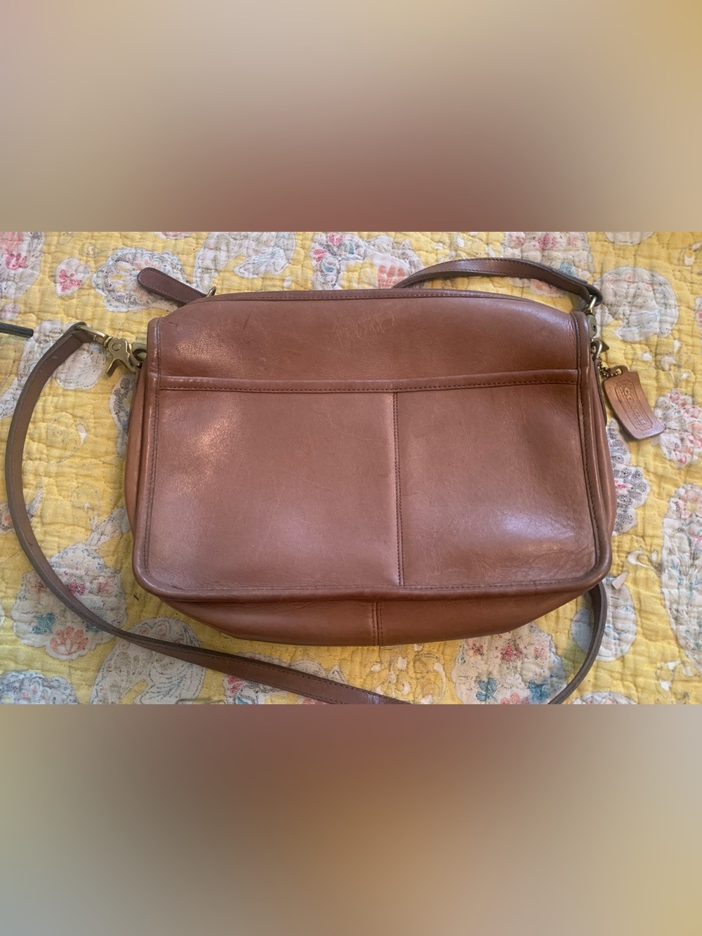 Vintage Coach Companion Bag in British Tan